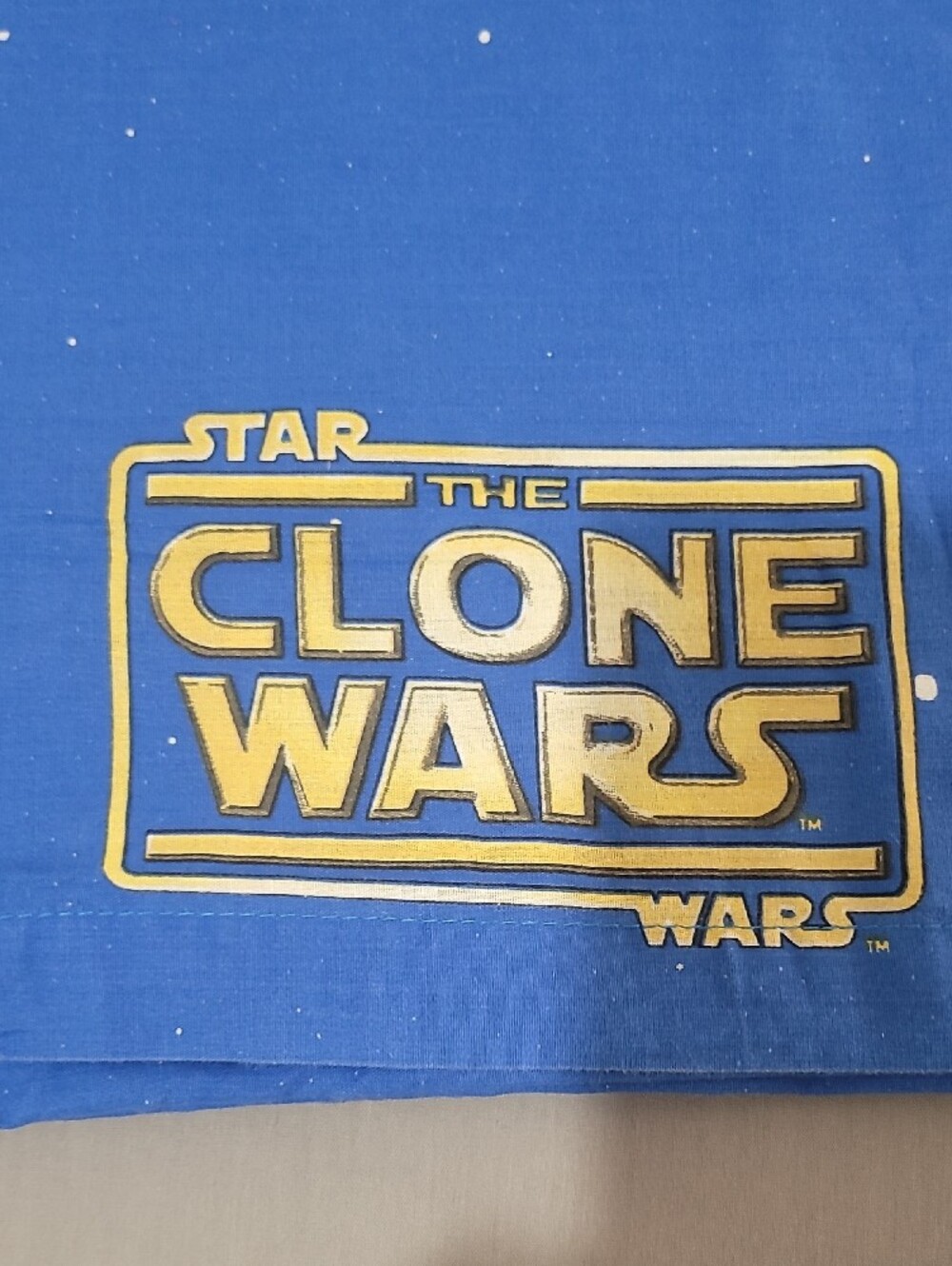 Star Wars Clone Wars Blue Character Bedding Sheet - Picture 2 of 5